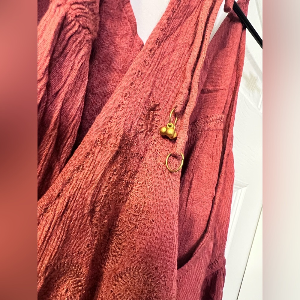 ⭐️Free People Embroidered Elaine Maxi Slip/Dress - Picture 9 of 10